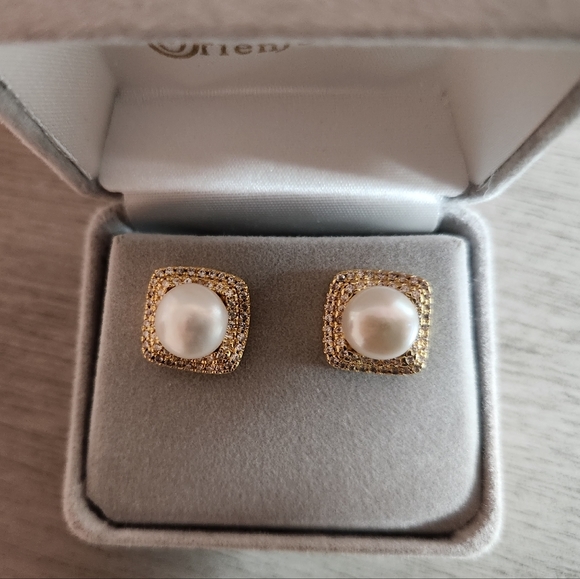 Freshwater pearl earrings - Picture 3 of 3